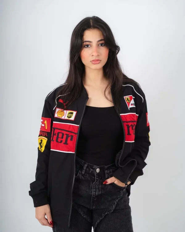 Ferrari Turbo F1 Classic Racer Jacket Drip Mania