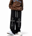 Crossed Aesthetic Urban Drip Baggy Pant