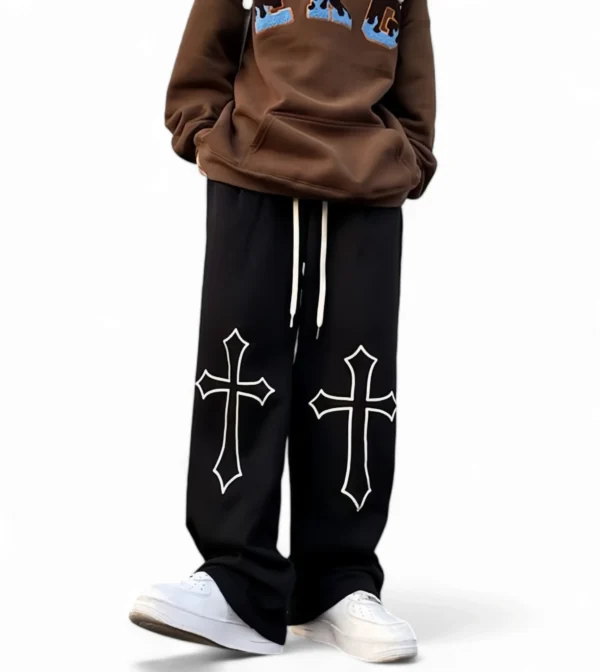 Crossed Aesthetic Urban Drip Baggy Pant