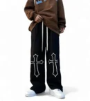 Crossed Aesthetic Urban Drip Baggy Pant