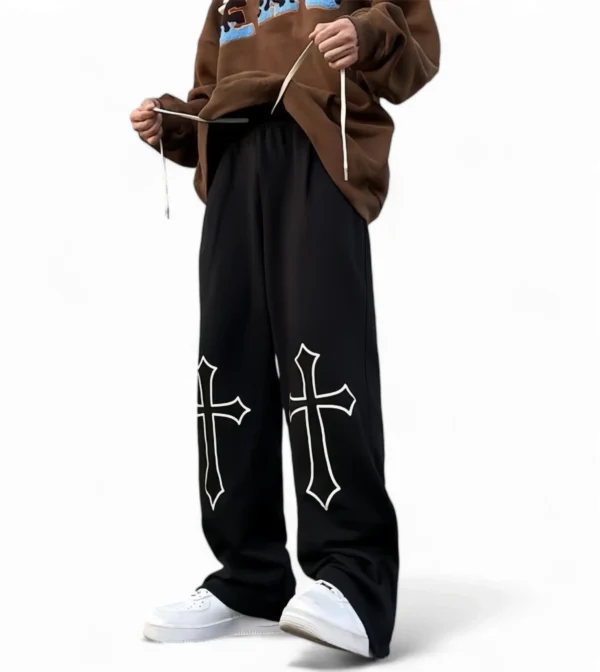 Crossed Aesthetic Urban Drip Baggy Pant - Image 3