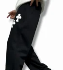 Cross Printed Streetwear Baggy Pants – Fashionable and Versatile