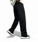 Cross Printed Streetwear Baggy Pants – Fashionable and Versatile