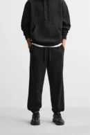 Cozy Black Track Pants – Ultimate Comfort & Style