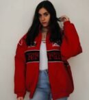 Ferrari F1 Precision Oversized Racer Jacket Drip Mania front image