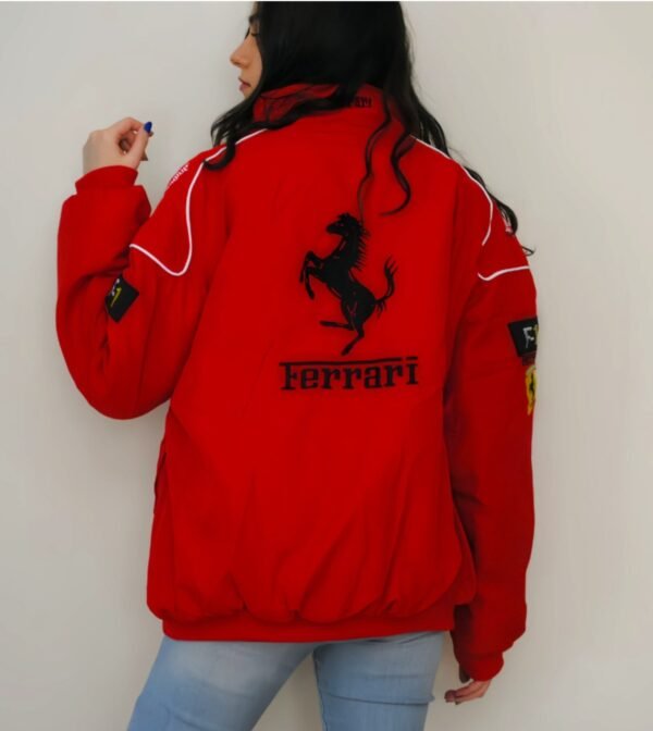 Ferrari F1 Precision Oversized Racer Jacket Drip Mania back image