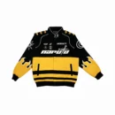 Naruto Flame Patch Racing Bomber Jacket | Iconic Naruto Anime-Inspired Streetwear Jacket with Racing Design