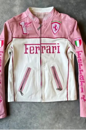 F1 Leather Racer Jacket for Women – Premium Leather Racer Jacket for Style, Comfort & Protection