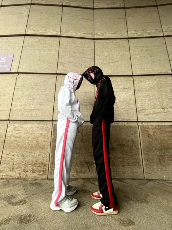 Couple Spider-Man Full Zipper Hoodie Matching Superhero Hoodies - Image 4