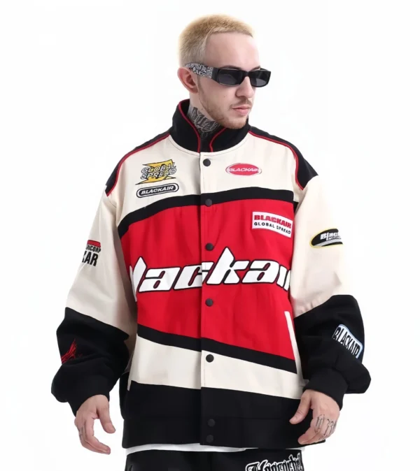 Black Air Racing Jacket–Premium Front Image
