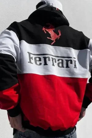 Ferrari Jacket, Ferrari hoodie, Ferrari racing jacket, Ferrari racer jacket, ferrari jacket, racer jacket, jacket,