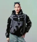 Tribal Shadow Depth Hoodie For Women – Dark Aesthetic Y2K Streetwear Hoodie