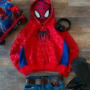 Fearless Spidey Hoodie – Red Zip-Up Marvel Streetwear (2025) | Dripmania