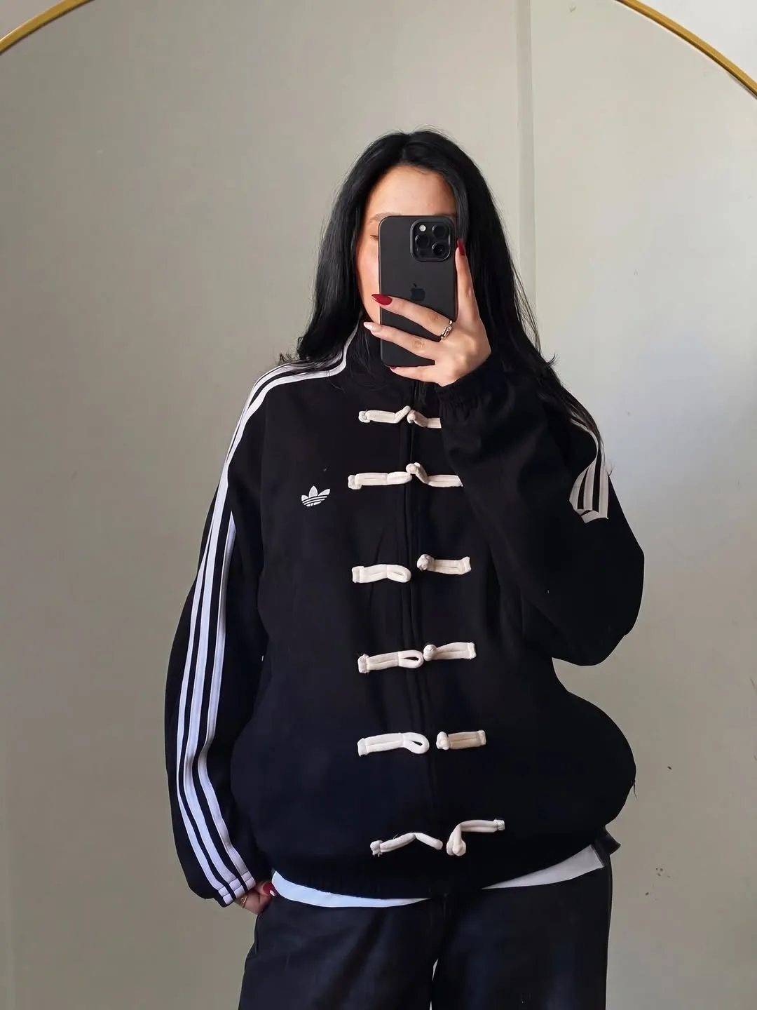 Black CNY Jacket Front View - Premium Lunar New Year Streetwear by Drip Mania