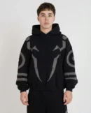 King of Curses Sukuna Hoodie - Front View Jujutsu Kaisen Merch DRIP MANIA