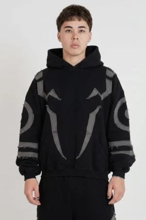 King of Curses Sukuna Hoodie - Front View Jujutsu Kaisen Merch DRIP MANIA