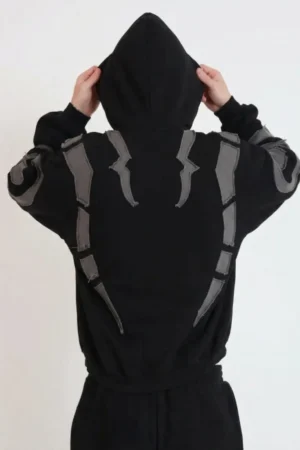 Ryomen Sukuna Back Print Detail - King of Curses Hoodie Jujutsu Kaisen