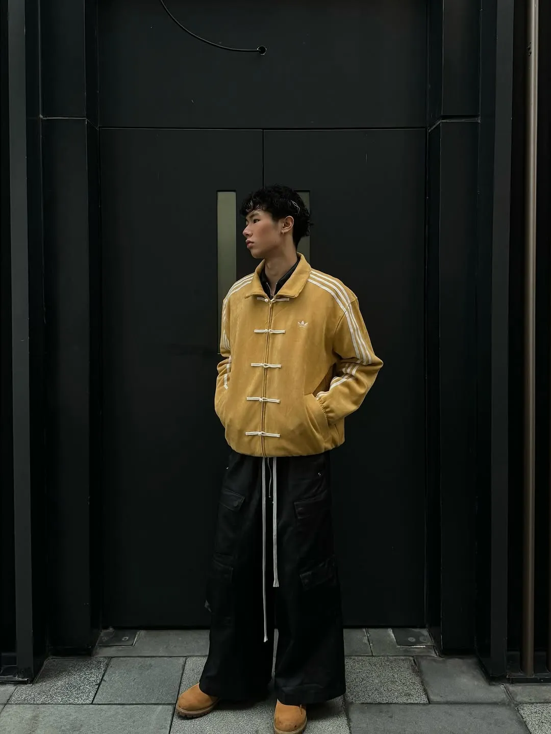 Unisex Yellow CNY Jacket Style Look by Drip Mania Streetwear