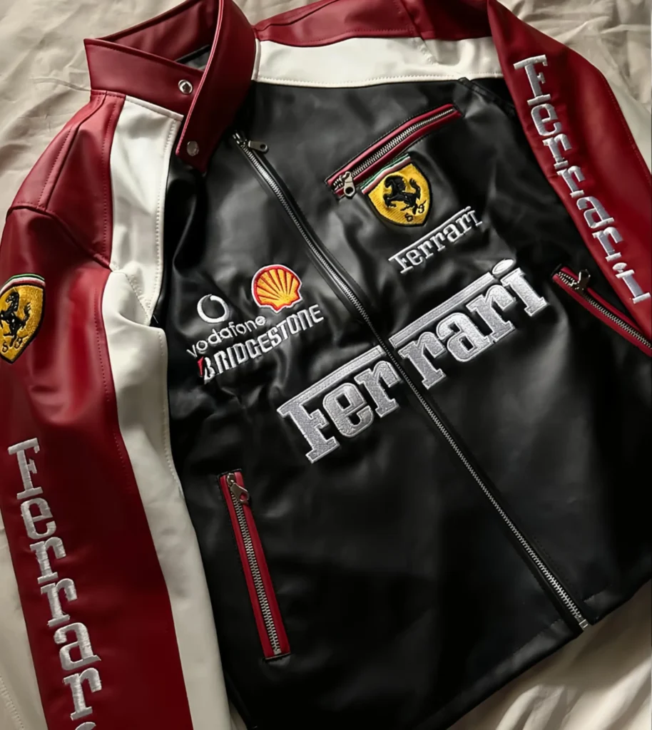 Ferrari F1 Racer Leather Jacket 1 11zon scaled 2