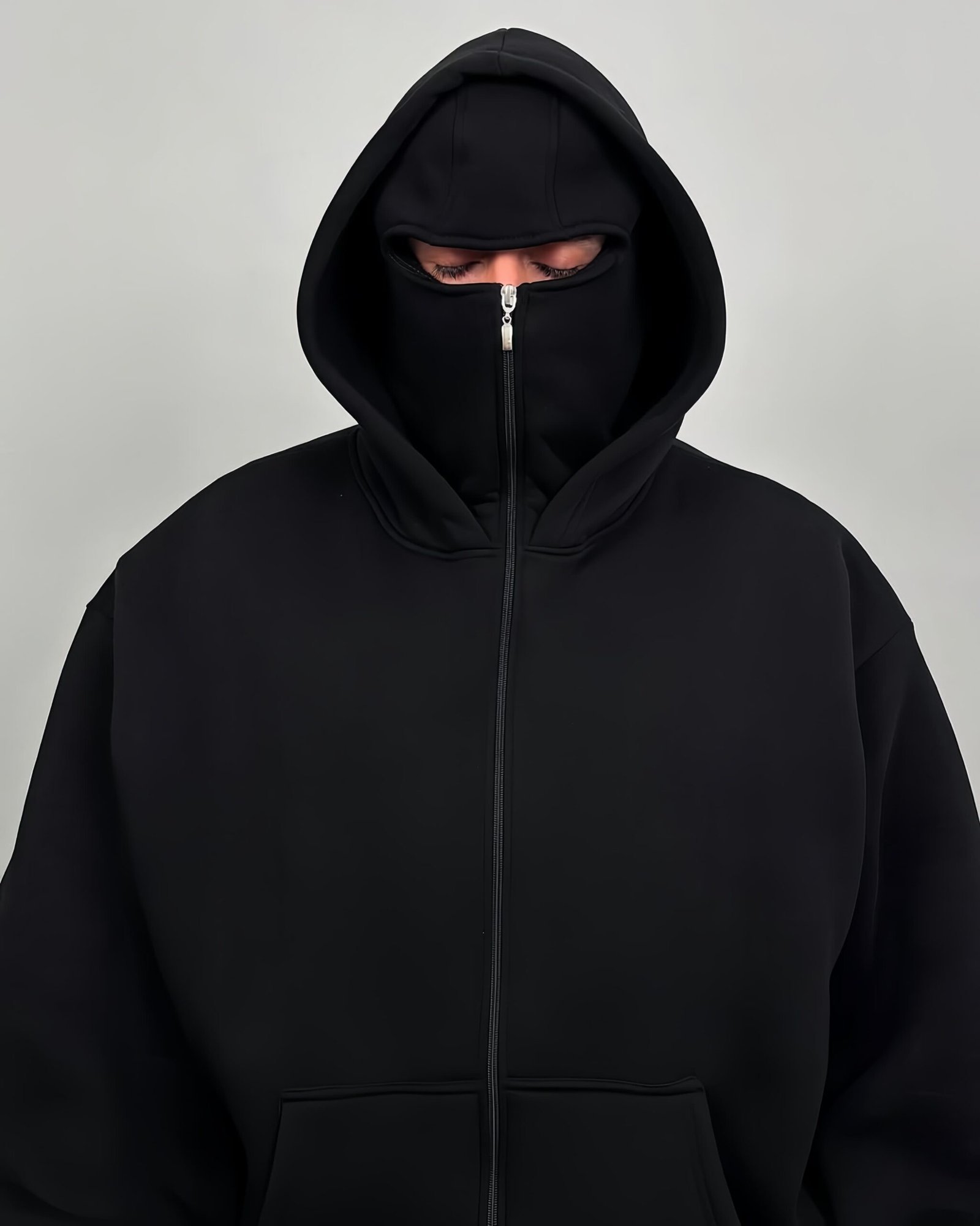 Balaclava Hoodie Zipper - Drip Mania India
