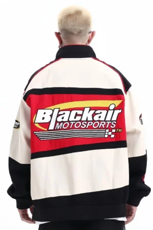 Black Air Racing Jacket–Premium Back Image