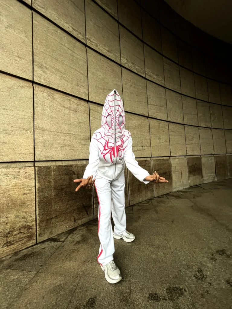 White Spider Man Web Full Zipper Hoodie - Drip Mania India